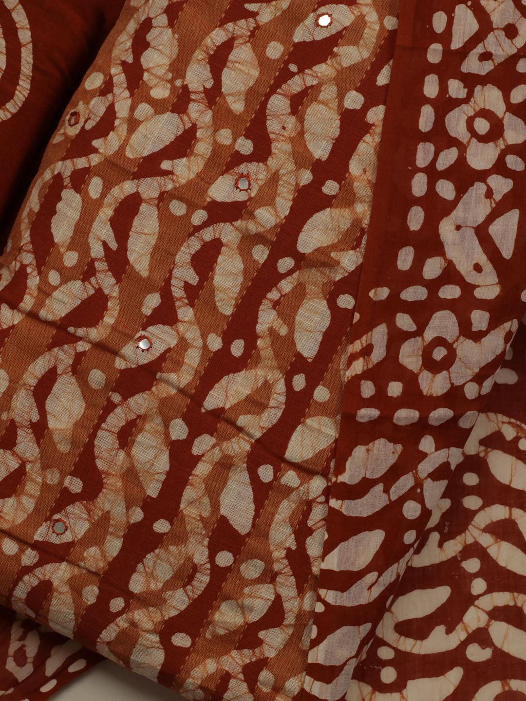Printed Cotton Blend Unstitched Suit With Dupatta