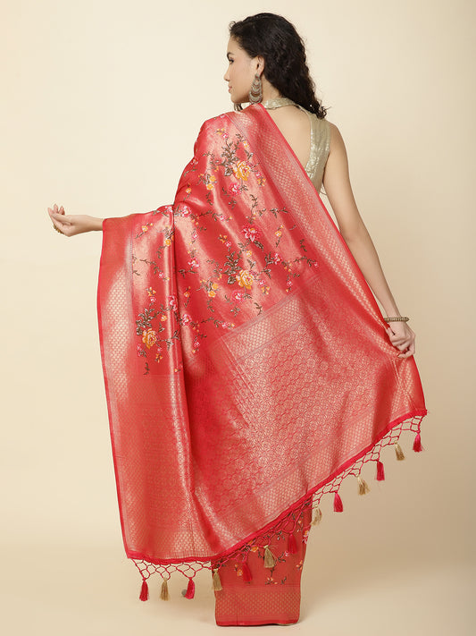 Zari Border Banarasi Woven  Saree