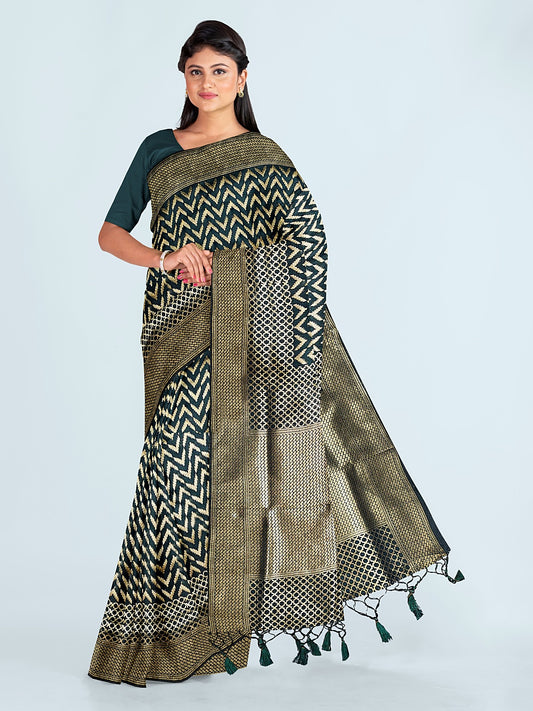 Zari Jaal Art Silk Woven Saree