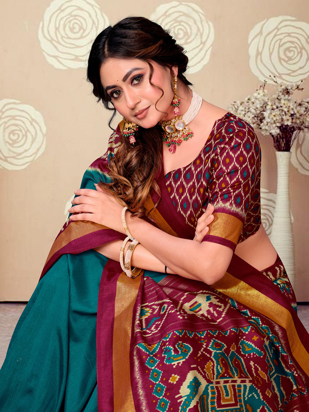 Printed Art Silk Saree