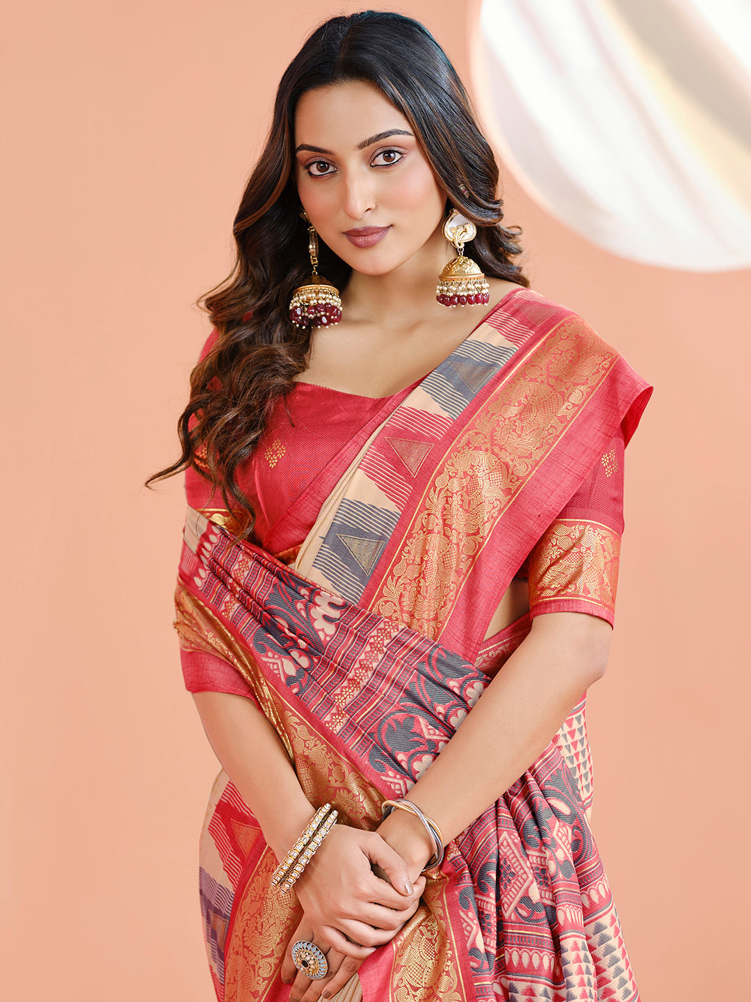 Printed Art Silk Saree