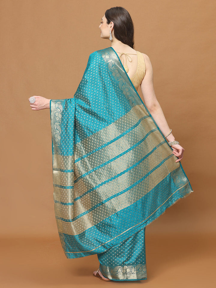 Zari Border Art Silk Woven Saree