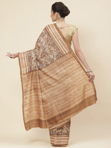 Resham Jaal Printed Handloom Saree