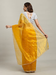 Sequence Embroidery Tissue Saree