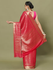 Zari Jaal Woven Crepe Saree