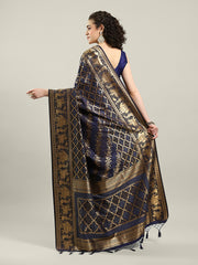Zari Jaal Art Silk Woven Saree