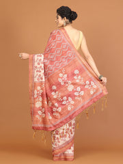 Digital Printed Tussar Woven Saree