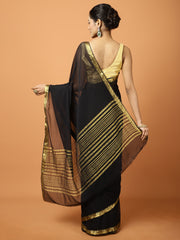 Zari Border Chiffon Woven Saree