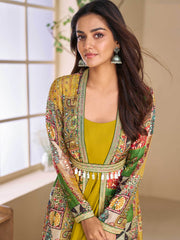 Embroidered Georgette Suit With Pant & Dupatta