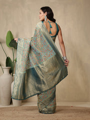 Printed Dola Silk Saree