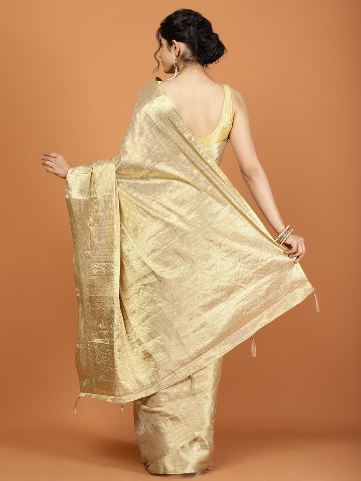 Zari Jaal Cotton Woven Saree