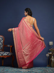 Plain Crepe Unstitched Suit With Pant & Dupatta