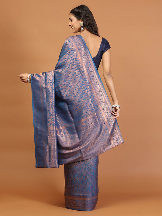 Zari Jaal Brocade Art Silk Woven Saree