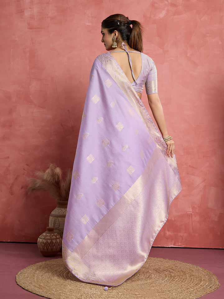 Woven Design Linen Blend Saree