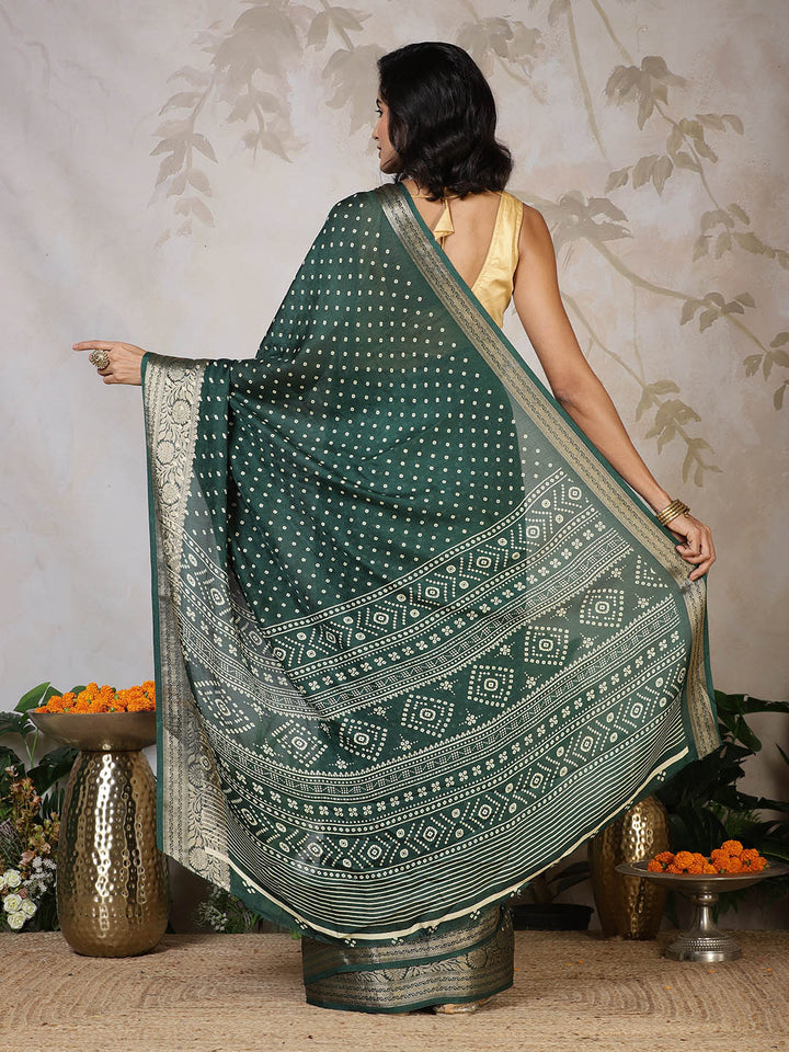 Digital Printed Georgette Saree