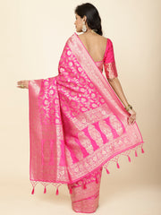 Zari Jaal Woven Handloom Saree