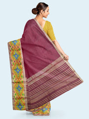 Plain Zari Border Art Silk Saree