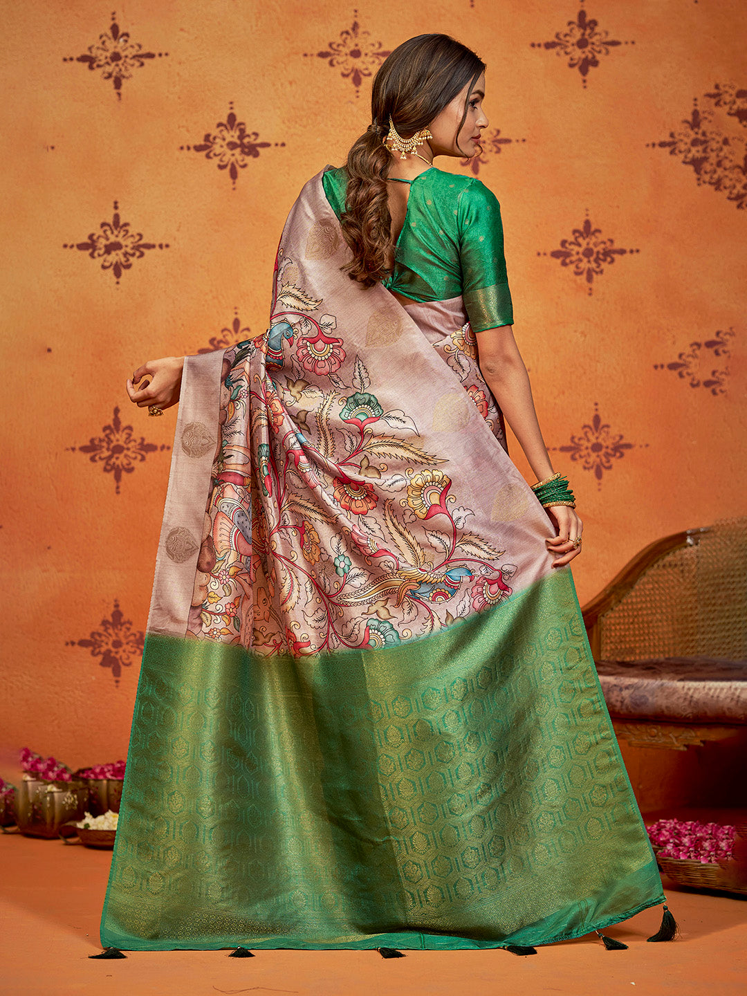 Printed Art Silk Saree
