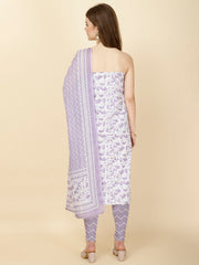 Printed Cotton Unstitched Suit Piece With Dupatta