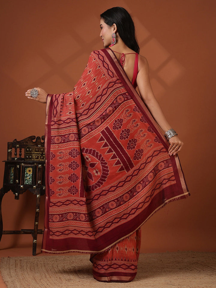 Digital Printed Art Silk Saree