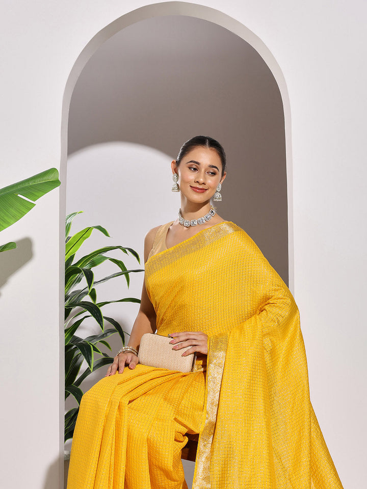 Zaari Jaal Tussar Saree
