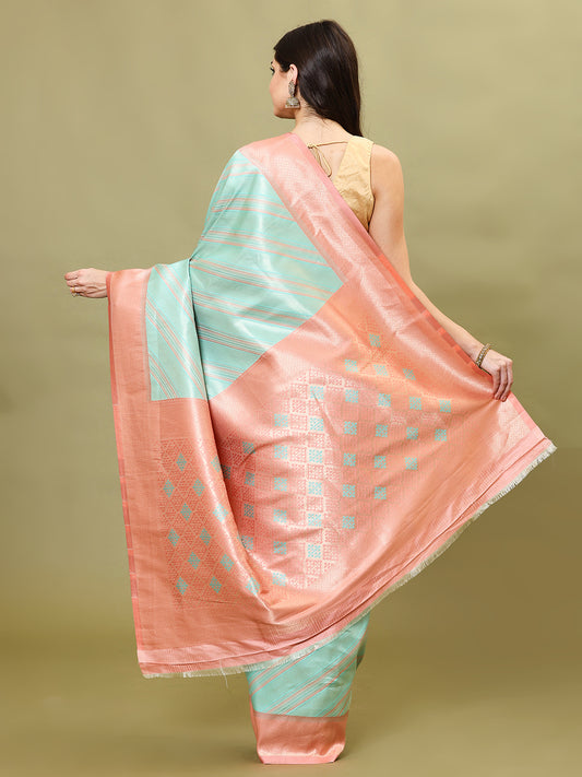 Zari Jaal Art Silk Woven Saree