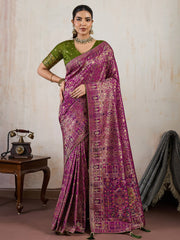 Woven Design Pashmina Saree