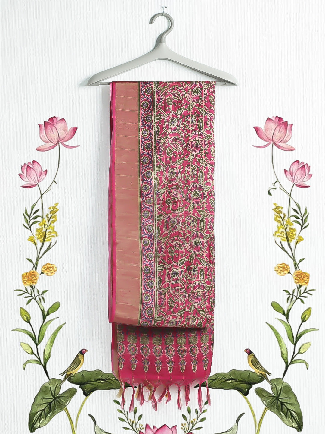 Printed Tussar Saree