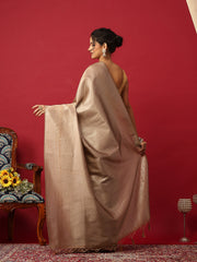 Woven Design Art Silk Mouse Saree