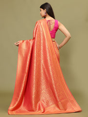 Zari Jaal Woven Handloom Saree