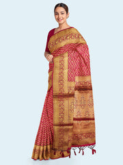 Zari Jaal Art Silk Woven Saree