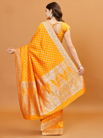 Zari Border Banarasi Woven Saree