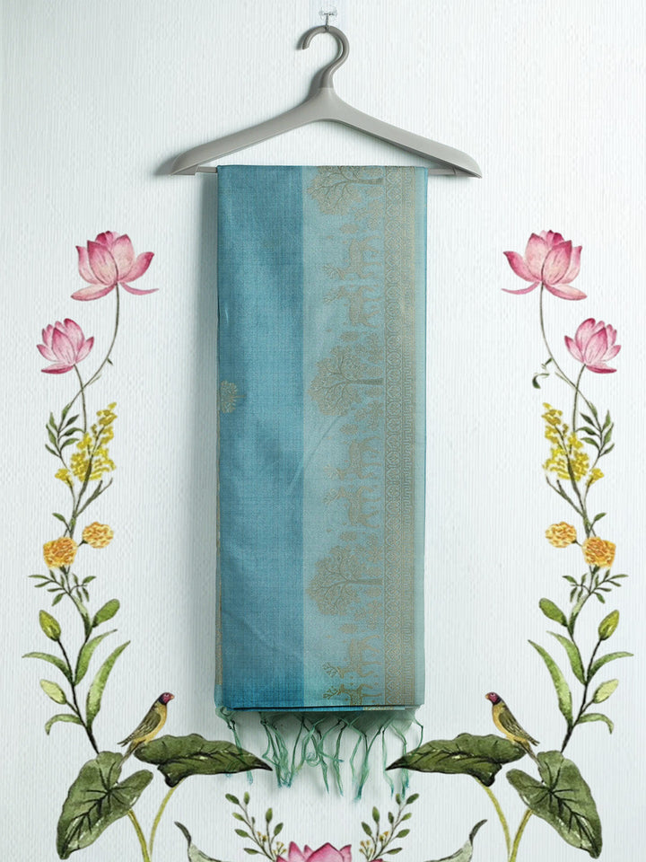 Printed Tussar Saree