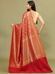 Zari Jaal Woven Handloom Saree