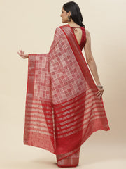 Printed Handloom Woven Saree