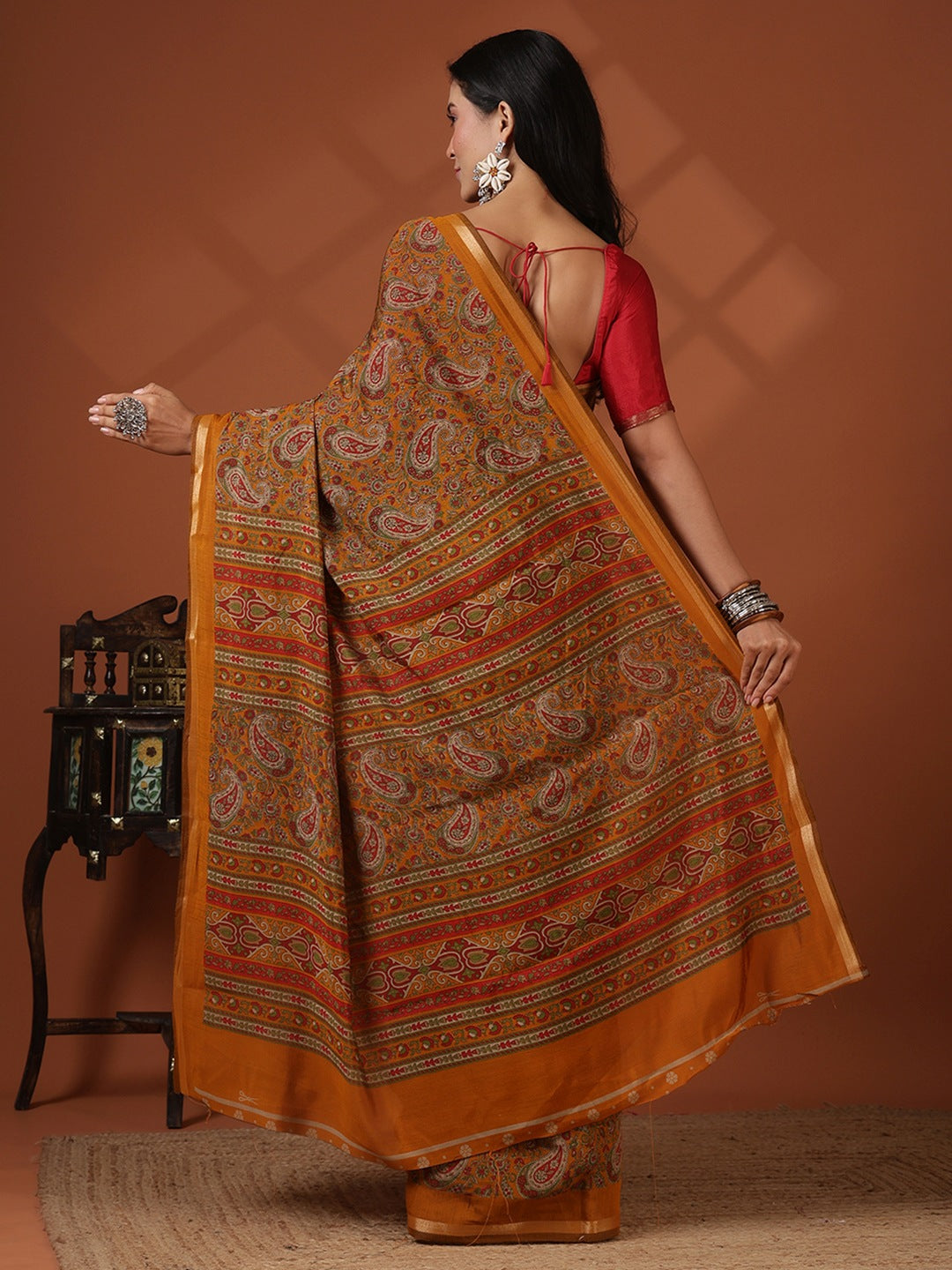 Digital Printed Art Silk Saree