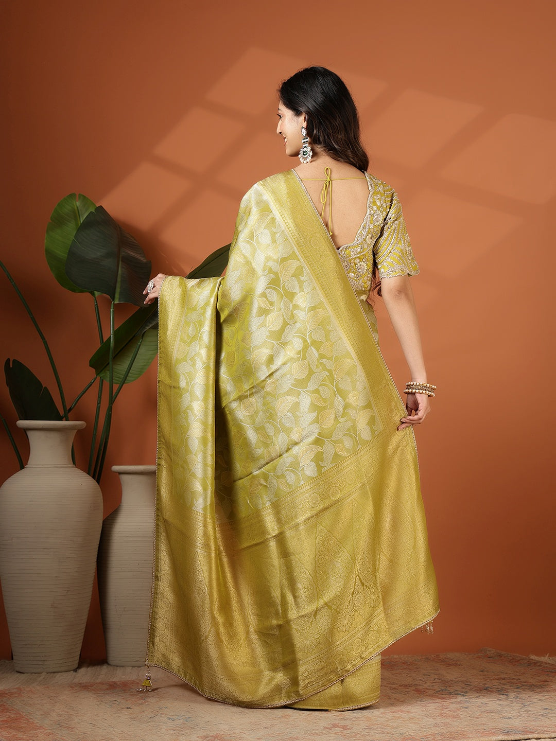 Embroidered Banarasi Saree