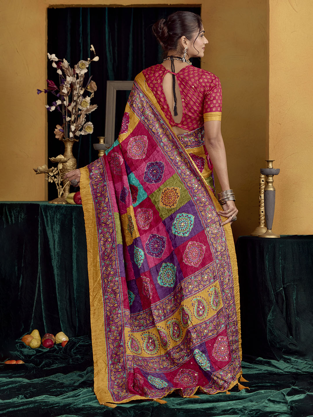 Printed Art Silk Saree