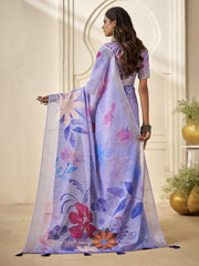 Digital Printed Cotton Saree