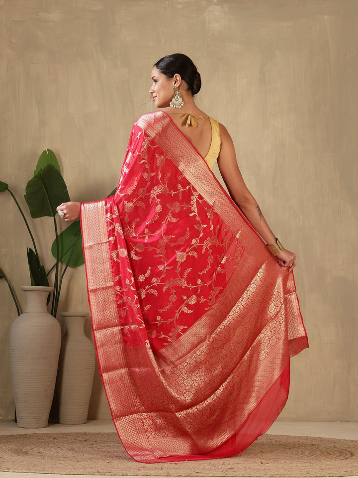 Plain Crepe Saree