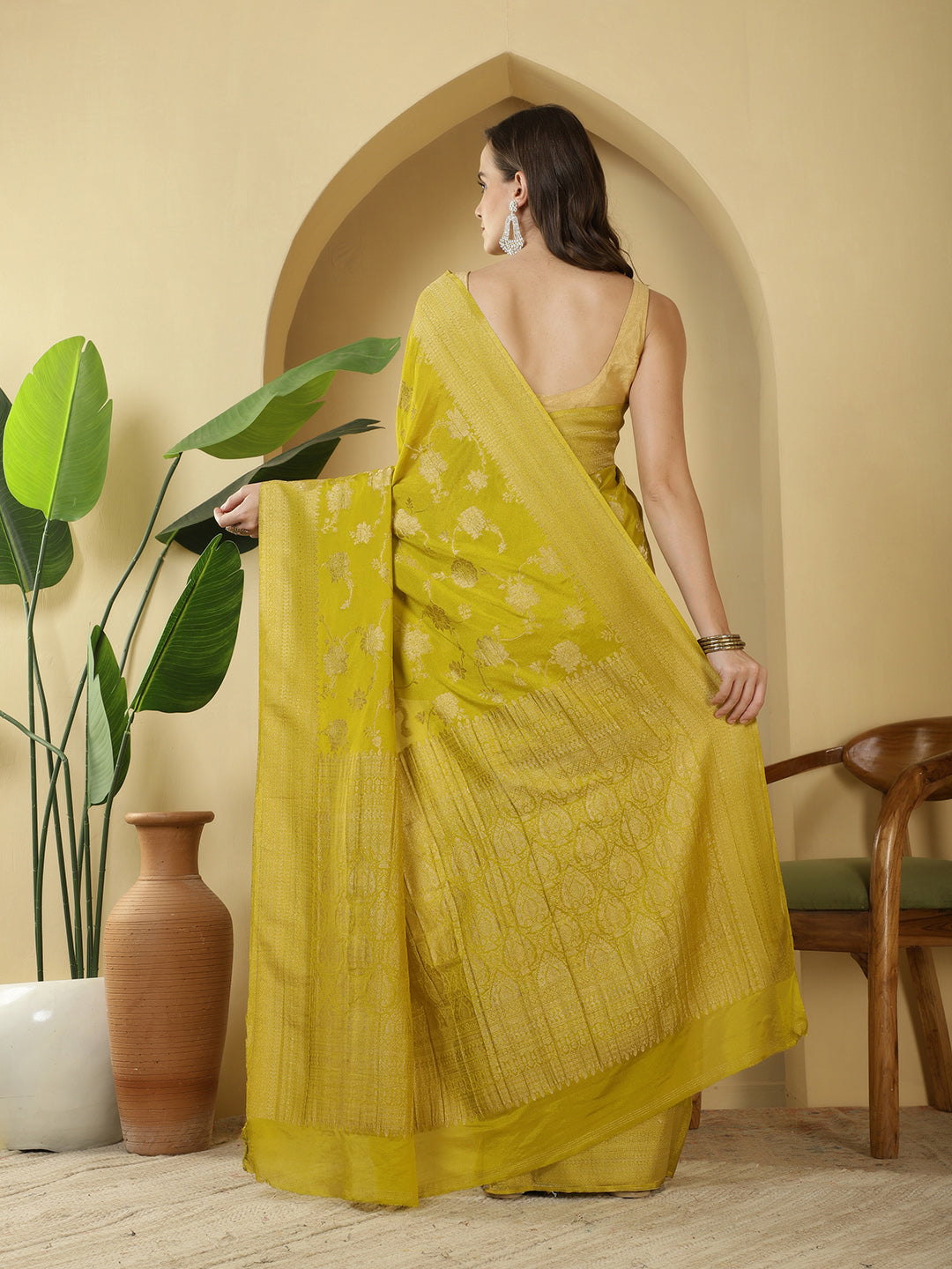 Zari Jaal Georgette Saree