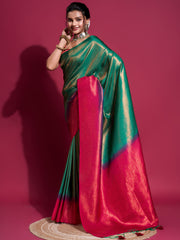 Zari Jaal Woven Handloom Saree