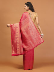 Zari Jaal Woven Handloom Saree