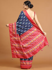 Patola Printed Art Silk Woven Saree