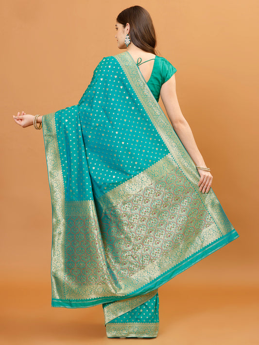 Zari Border Banarasi Woven Saree