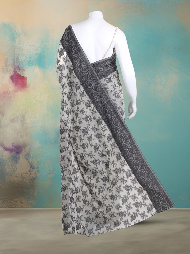 Resham Woven Design Cotton Saree