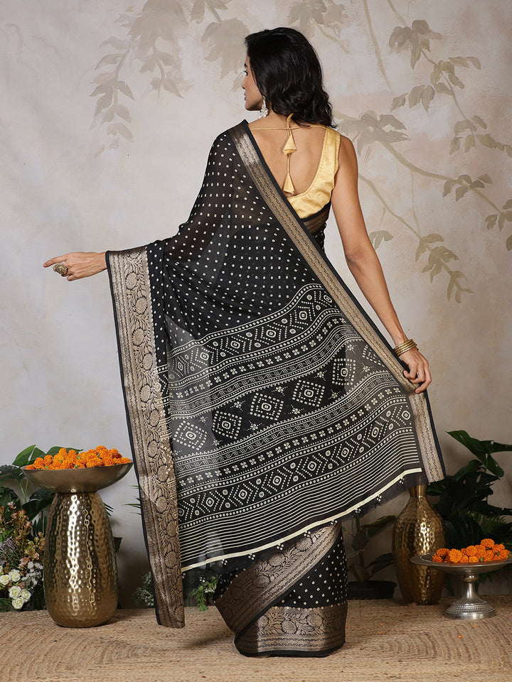 Digital Printed Georgette Saree