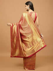 Zari Booti Woven Handloom Saree