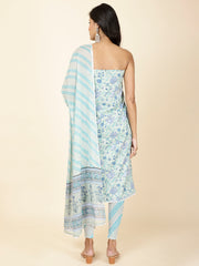 Printed Cotton Unstitched Suit Piece With Dupatta