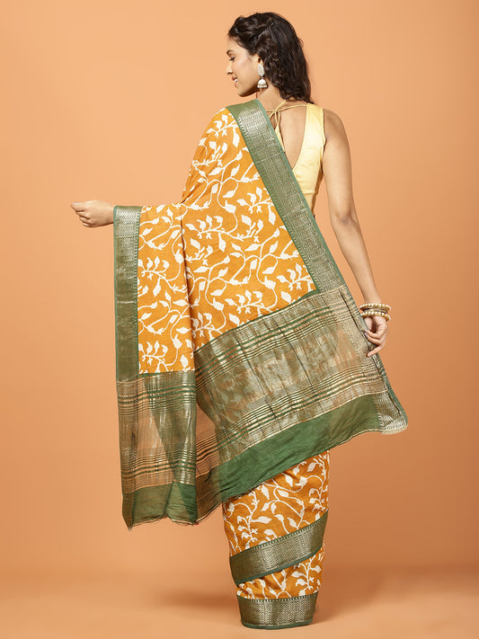 Patola Printed Art Silk Woven Saree